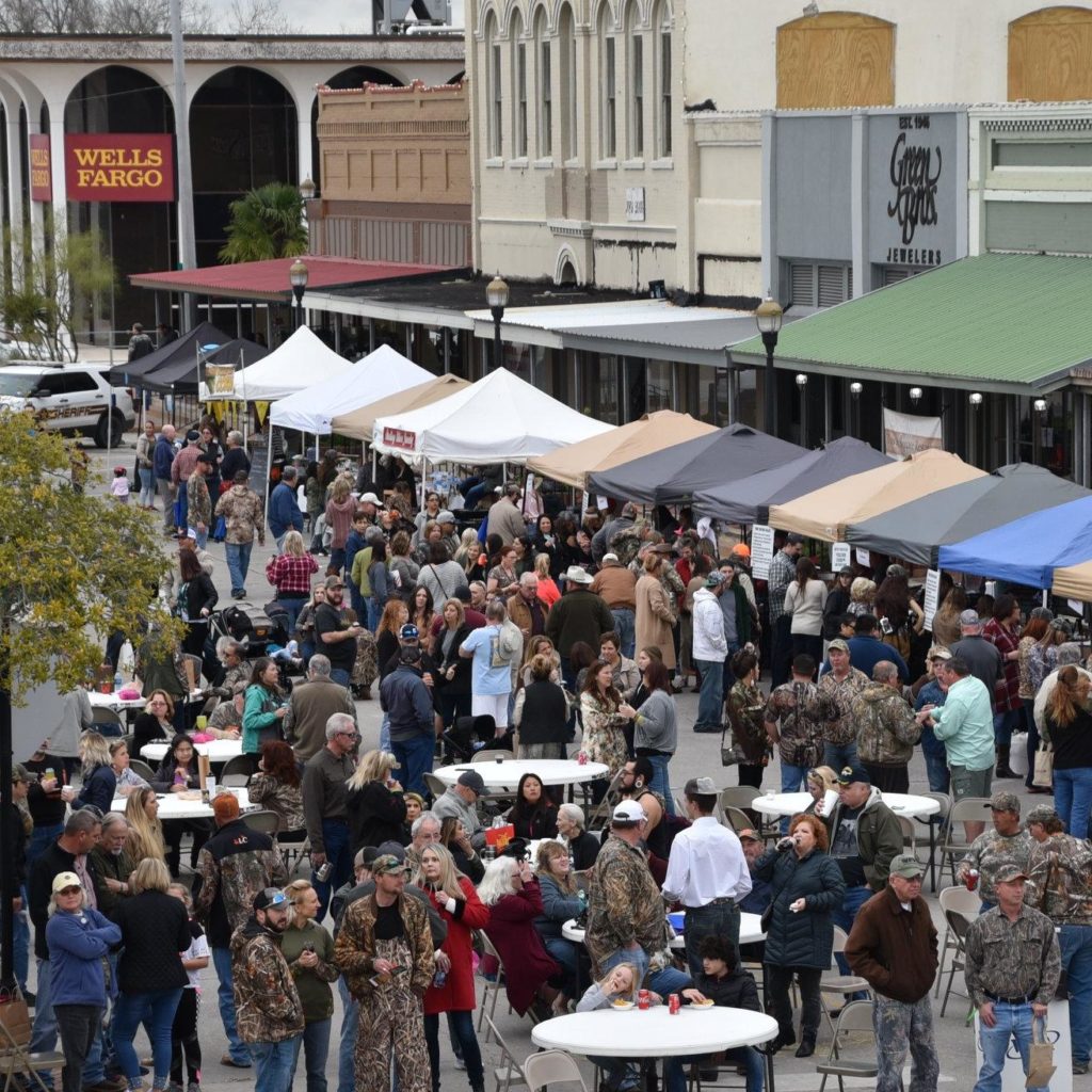 Festival scene of Annual Wild Game and Wine Camofest in Bay City
